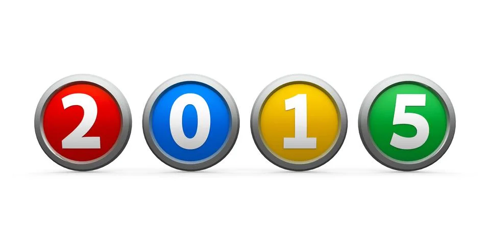 Icons 2015 Stock Illustration