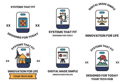 The icons are designed to be simple and easy to understand Stock-Illustration