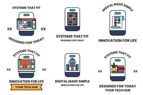 The icons are designed to be simple and easy to understand Stock-Illustration