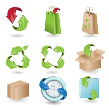 Icons of the arrow Illustrazione stock