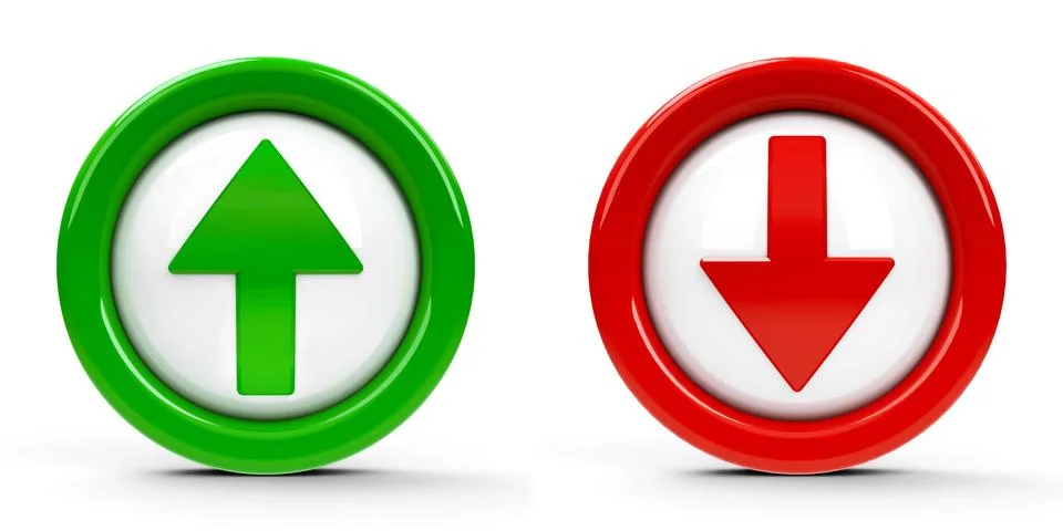 Icons arrows up &amp; down #2 Stock Illustration