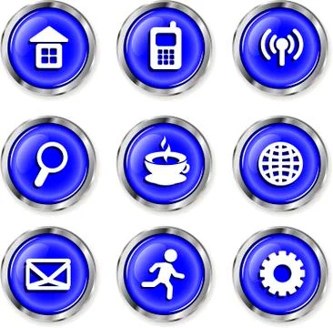 Icons buttons Stock Illustration