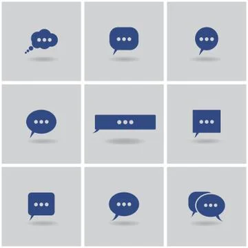 Icons chat Stock Illustration