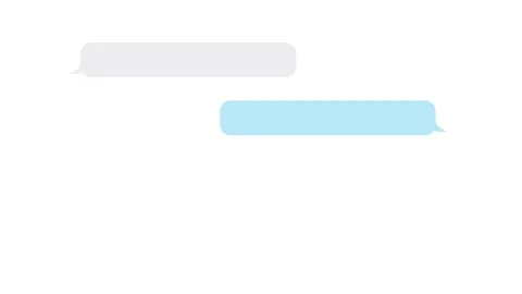 Icons of Chat with messages, bubble speech typing dialogue inside. Stock Footage 267374203