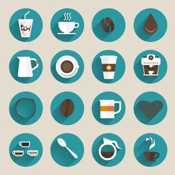 Icons Coffee Stock Illustration