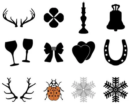 Icons collection Stock Illustration