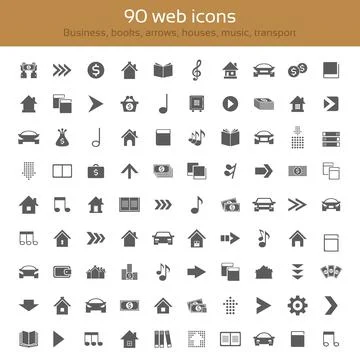 Icons collection Fotos de archivo