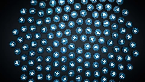 Like icons dividing, spreading Stock Footage 83893363