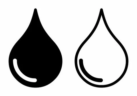 Icons of drops Stock Illustration