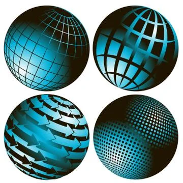 Icons Globe Stock Illustration