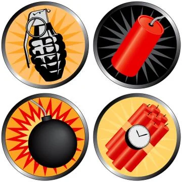 Icons that go boom! Stockillustratie