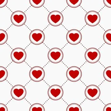 Icons with hearts Stock Illustration