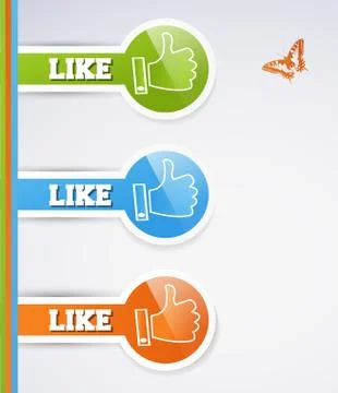 Like icons Stock Illustration