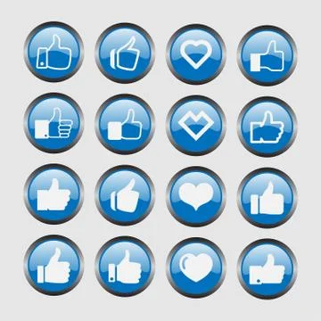 Like icons Stock Illustration