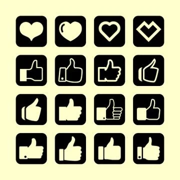 Like icons Stock Illustration