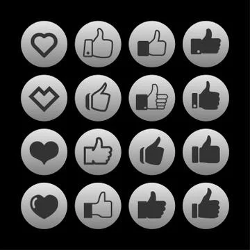 Like icons Stock Illustration