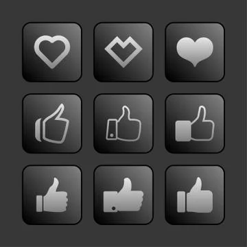 Like icons Stock Illustration