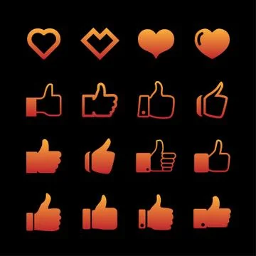 Like icons Stock Illustration