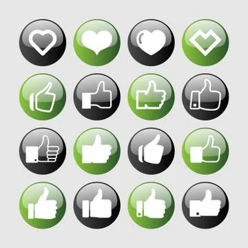 Like icons Stock Illustration