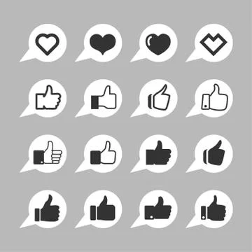 Like icons Stock Illustration