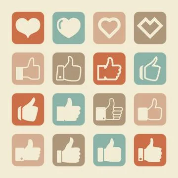 Like icons Stock Illustration