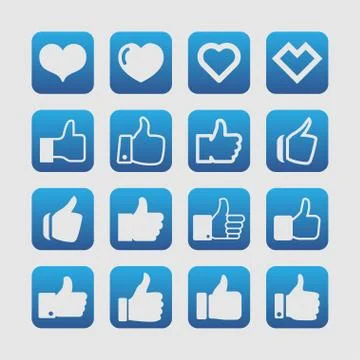 Like icons Stock Illustration