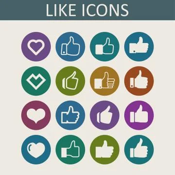 Like icons Stock Illustration