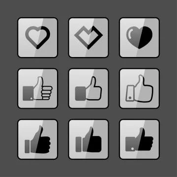 Like icons Stock Illustration