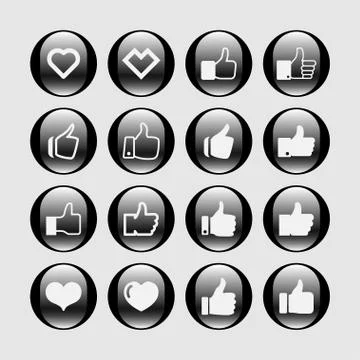 Like icons Stock Illustration