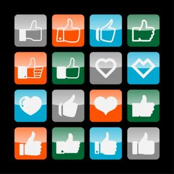 Like icons Stock Illustration