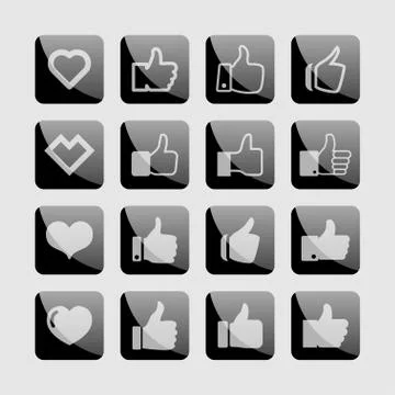 Like icons Stock Illustration