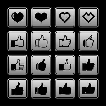 Like icons Stock Illustration
