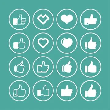 Like icons Stock Illustration