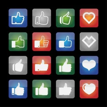 Like icons Stock Illustration