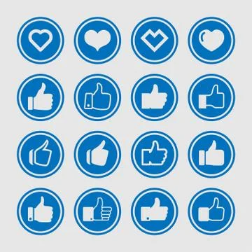 Like icons Stock Illustration