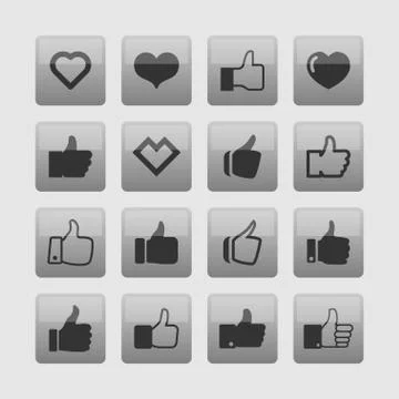 Like icons Stock Illustration