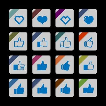 Like icons Stock Illustration