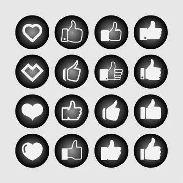Like icons Stock Illustration