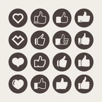 Like icons Stock Illustration