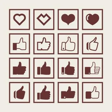Like icons Stock Illustration