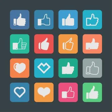 Like icons Stock Illustration