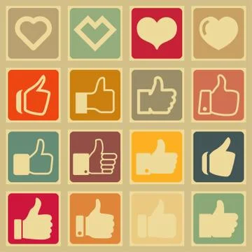 Like icons Stock Illustration