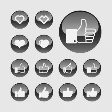 Like icons Stock Illustration
