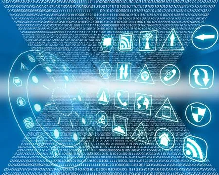 Icons interface Illustrazione stock