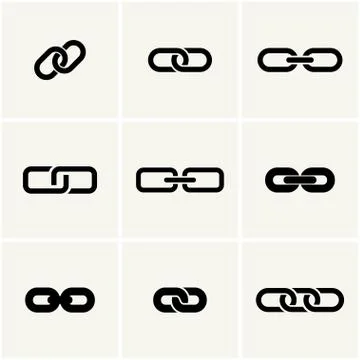 Icons of link Stock Illustration