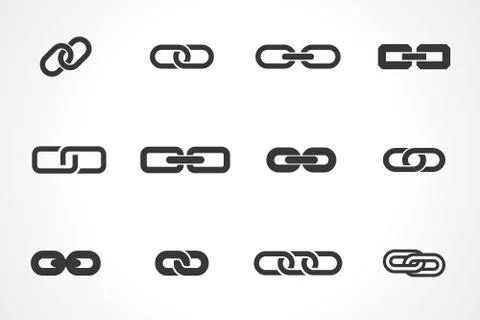 Icons of link Stock Illustration