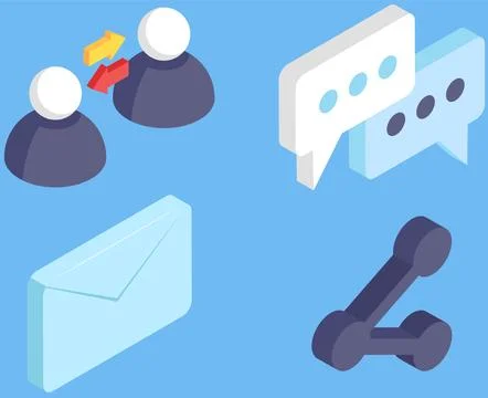 Icons for mobile devices set. Basic gadget functions. Social media in smartphone Illustrazione stock