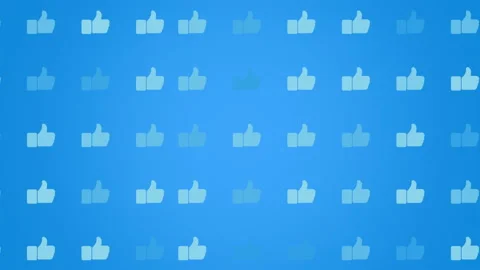 Like icons pattern on network background Stock Footage 170131235