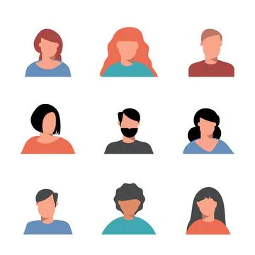 Icons of people Stock Illustration