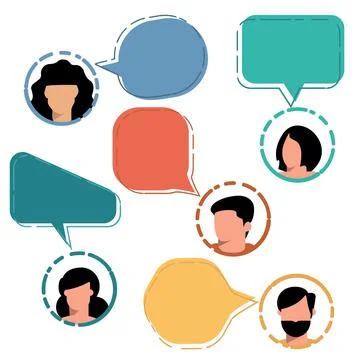 Icons of people Stock Illustration